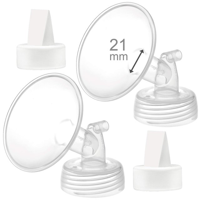 Brida de extractor de leche y válvula de pico de pato Maymom de 21 mm para Spectra