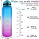 thumbnail image 3 of 1000ml Free Motivational Sports Jug With Time Marker Outdoor Fitness Mug Gradient Color Mug Outdoor Frosted Water Bottle, 3 of 5