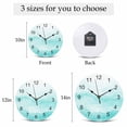 thumbnail image 6 of Wall Clock Turquoise Mountain Clocks PVC Silent Non-Ticking Battery Operated Decorative Ombre Abstract Natural Round Clock for Home Living Room Kitchen Bedroom Office School Wall Decor 14 Inch, 6 of 9