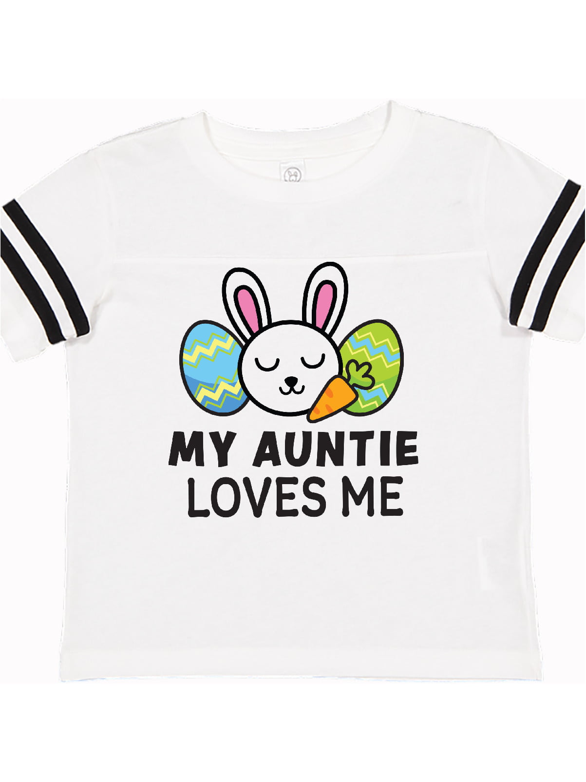 inktastic My Nonna Loves Me with Bunny and Easter Eggs Toddler T-Shirt