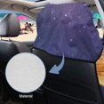thumbnail image 5 of FOR U DESIGNS Galaxy Spaceman Print Car Seat Cover Universal Front Seats Protector, Running Towel for Gym Workout, Swimming, Beach and Hiking, Front Seat Covers for Trucks SUV Van Sedan, 2 Pack, 5 of 7