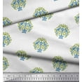 thumbnail image 2 of Soimoi Velvet Fabric Peacock & Tree Block Decor Fabric Printed Yard 58 Inch Wide, 2 of 3