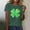 Green, variant on St Patricks Day Shirt Women Funny Shamrock Shirts Irish St Paddys Day Short Sleeve Tee Tops