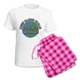 thumbnail image 5 of CafePress - Keep Earth Clean Women's Light Pajamas - Women's Short Sleeve Print T-Shirt and Pants Light Cotton Pajama Set, 5 of 7