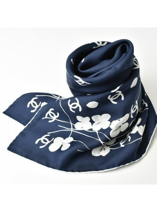 Louis Vuitton - Authenticated Scarf - Silk Blue Plain for Women, Very Good Condition