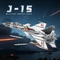 thumbnail image 2 of J-15 Fighter Jet Building Sets , Military Flying Shark Fighter Display Model 33023, Technical Military Plane Collectible Set (1999 PCS), 2 of 5