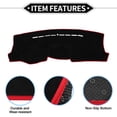 thumbnail image 4 of Unique Bargains Dashboard Covers for Hyundai Tucson 2005-2009 Non-Slip Dash Cover Mat Polyester Black, Red Front, 4 of 6
