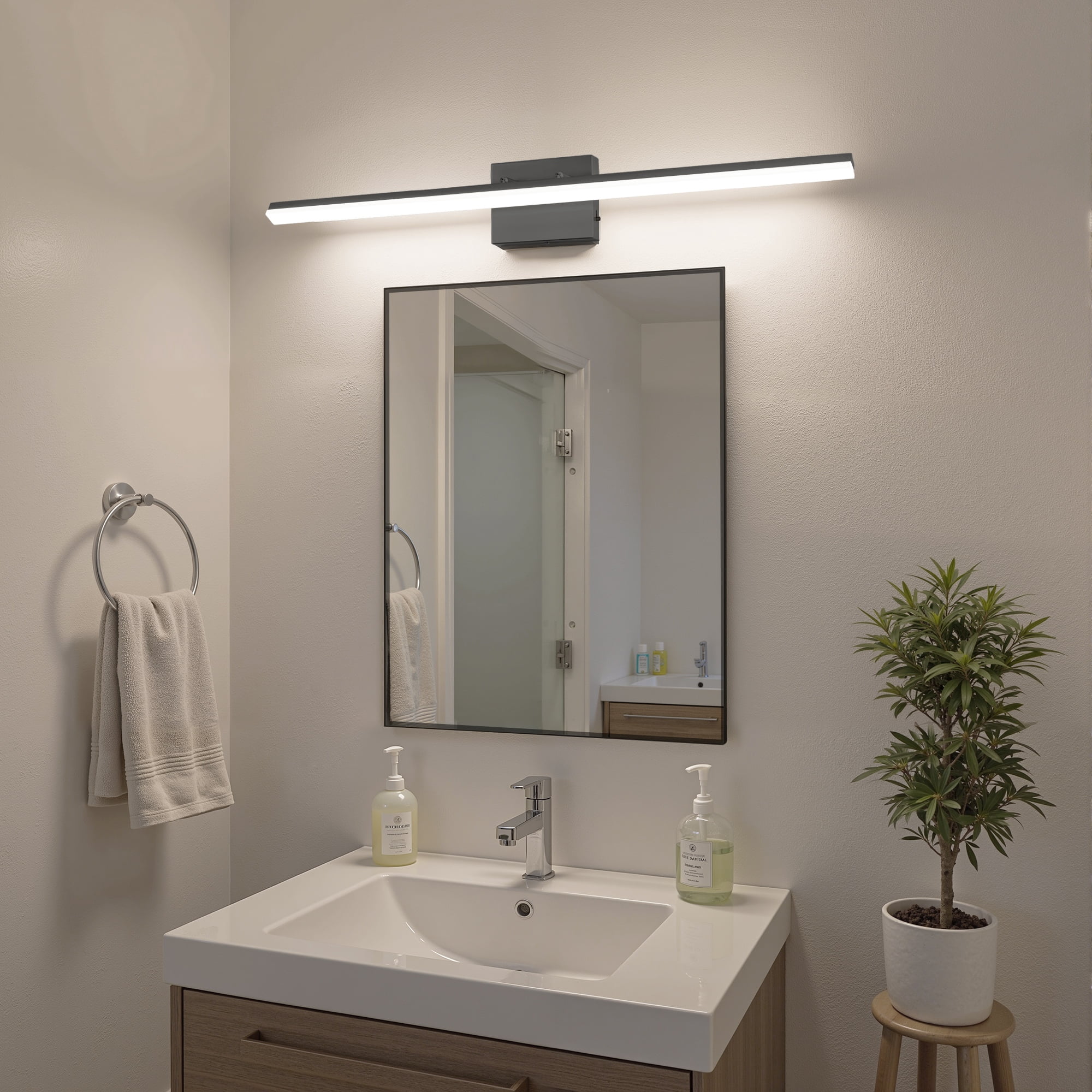 YANSUN 39.4 in LED Dimmable Light Bar, 3CCT Dimmable Super Slim Lighting Fixture for Bathroom & Makeup Vanity