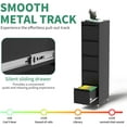 thumbnail image 5 of 5 Drawer Mobile File Cabinet, Under Desk File Cabinet,Metal Filing Cabinets with Lock for Home Office Organizer Letter/Legal/A4,Require Assembly (Black), 5 of 6