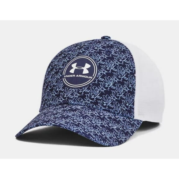 Under Armour Men's UA Iso-Chill Driver Mesh Adjustable Cap 1369805-412 Midnight Navy/White OSFM