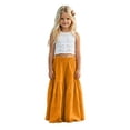 thumbnail image 3 of Girls Wide Leg Cotton Pants Kids Paperbag High Elastic Waist Palazzo Trousers Boho Summer Baggy Loose Plain Casual Beachwear, 3 of 7