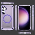 thumbnail image 3 of Strong Magnetic for Samsung Galaxy S25 Case, [10FT-Grade Drop Tested & Compatible with MagSafe] Translucent Anti-Fingerprint Anti Shockproof Protective Shell for Galaxy S25, Purple, 3 of 8