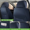 thumbnail image 6 of 2014 for TOYOTA AVALON Car Seat Cover, Faux Leather Two-piece set With Lumbar Support Waterproof, Blue and White Car Seat Covers, Pet Car Seat Covers, 6 of 8