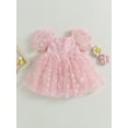 ivemoulodec-kids-girls-dress-flower-decor-short-puff-sleeve-back