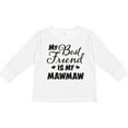 thumbnail image 3 of Inktastic My Best Friend is My Mawmaw with Hearts Boys or Girls Long Sleeve Toddler T-Shirt, 3 of 5