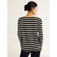 thumbnail image 3 of Free Assembly Women's Boatneck Tee with Long Sleeves, XS-XXL, 3 of 5