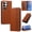 Brown, variant on Magnetic PU Leather Wallet Case for Samsung Galaxy S26 Ultra, RFID Blocking Flip Phone Cover with Wrist Strap Card Slots Cash Pocket Kickstand Full Body Protection for Galaxy S26 Ultra, Winered