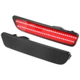 thumbnail image 1 of Luz LED de marcador lateral 4R3Z-15A201-BA, luces de señal de giro traseras, lámparas de marcador lateral de guardabarros para Ford para Mustang, lente negra, luz LED roja, 1 par, 1 of 1