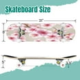 thumbnail image 2 of 31'' Complete Skateboard 7 Layer Canadian Maple Double Kick Deck Skateboards pink blossom Japanese flowering cherry symbolic Spring random Skate Board for Beginner Adult Gifts, 2 of 5