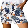 thumbnail image 3 of Abcnature Plus Size Shorts, Womens Athletic Shorts, Womens Comfy Drawstring Splice Casual Elastic Waist Pocketed Loose Shorts, Comfy Beach Shorts, Yoga Pants, Cycling Sport Shorts Navy XL, 3 of 5