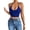 Blue, variant on Womens Spaghetti Strap V-Neck Ribbed Tank Tops for Women 2025 Slim Fitted Soft Camisole Basic Layering Shirts Blue M