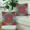 thumbnail image 2 of MKHERT Elegant Flowers Throw Pillowcase Pillow Cover Cushion Couver 18x18 inch, Set of 2, 2 of 2