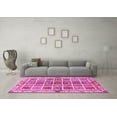 thumbnail image 3 of Ahgly Company Indoor Square Abstract Pink Modern Area Rugs, 6' Square, 3 of 4