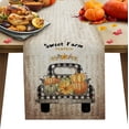thumbnail image 1 of Chemin de Table 72 Pouces de Long pour Salle à Manger Citrouille Lavable en Toile de Jute Lin Collection de Table pour Fête Dîner Vacances Récolte d'Automne Action de Grâce Papier Kraft, 1 of 7