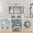 thumbnail image 6 of Hi-LIGHTS,Retro 4-Light Bathroom Vanity Light Fixture with Crystal Glass Shades(Bulbs Not Included),Wall Mounted Lighting for Bathroom,Dressing Room,Powder Room and Vanity Mirror(Brushed Nickel）, 6 of 8