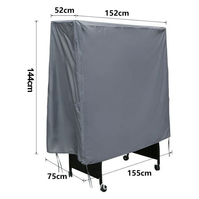 Housse de tennis de table Imperméable et Anti-Poussière pour Extérieur et Intérieur 155*75*150cm