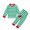 Green, variant on Odeerbi Christmas Pajama Sets For Boys Girls 2025 Casual Home Wear Striped Round Neck Two-piece Children's Suit