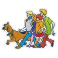 thumbnail image 1 of C&D Visionary Scooby Doo The Gang Patch Rojo Verde Azul Naranja, 1 of 2