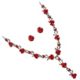 thumbnail image 2 of Here's an elegant and professional product description for your **Elegant Red Rose Pendant Necklace and Earrings Set**:\n\n \n\n**Elegant Red Rose, 2 of 5