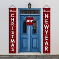 thumbnail image 3 of Zhaomeidaxi Merry Christmas Porch Sign with Santa Claua and Snowman Hanging Banners Couplet for Holiday Home Wall Front Door Garden Yard Indoor Outdoor Party Xmas Decoration, 3 of 7