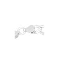 thumbnail image 4 of Auriga Fine Jewelry 925 Sterling Silver 7mm Double Link Charm Bracelet 7inch for Women, 4 of 6