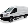 thumbnail image 2 of 2015-2021 Ford Transit Van (Full Size) For 3 Door Model Only Stainless Steel with 6061 Aluminum Step Pad Black Finish 6-Inch Van Door to Door Side Step iStep 6 Inch Van SS, 2 of 2