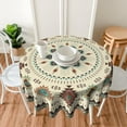 thumbnail image 6 of Aztec Southwestern Round Tablecloth 60" Ethnic Tribal Geometric Design Vintage Style Circle Table Cloth Boho Chic Washble Table Cover for Dinning Kitchen Farmhouse Party Decoration, 6 of 6