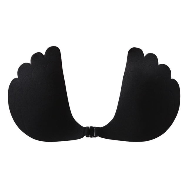 Women Thin Invisible Lift Sticky Bra Breathable Strapless Front Button Silicone Bras