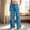 Sky Blue, variant on Women Soft Knit Wide Leg Pants Sevevn Elastic Drawstring High Waist Loose Fit Trousers With Side Pockets, Assorted Solid Colors For Lounging Sleepwear And Daily Casual Home Outfits