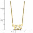 thumbnail image 3 of 10K Yellow Gold Small Initial Necklace (18 X 10) Made In United States 10xna654y, 3 of 5