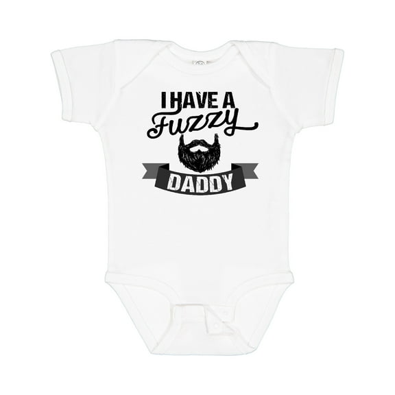 Inktastic I Have a Fuzzy Daddy Beard Boys or Girls Baby Bodysuit