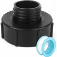 thumbnail image 1 of Adaptador IBC S100x8 a S60x6 Reducción con cinta de PTFE, grifo de tanque de 1000L Adaptador de tanque IBC para válvula de barril de tanque de agua de lluvia, 1 of 5