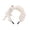 White, variant on Halloween Skeleton Headband with Black Mesh & Gothic Design, Lightweight Aesthetic Decor for Halloween Party & Themed Events, Unique Halloween Gift for Women, 1 Pack