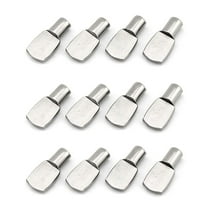 30 Pieces 7mm Shelf Pins Spoon Shape Cabinet Furniture Shelf Support Pegs Nickel Plated Hardware Heavy Duty Shelf Support Pins