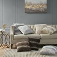 thumbnail image 3 of Madison Park Zuri Faux Fur Decorative Square Pillow, 20x20" - Sand, 3 of 3
