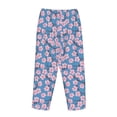 thumbnail image 5 of Naloa Orchids Flowers Print Women’s Ultra-Soft Comfy Pajama Lounge Pants with Pockets & Drawstring, 5 of 8