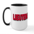 thumbnail image 2 of CafePress - Lieutenant Large Mug - 15 oz Ceramic Large White Novelty Mug, 2 of 4