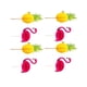 thumbnail image 2 of KAKOWELY 20 adornos para tartas de flamenco y piña, palitos de plástico para tartas de cumpleaños, bonitos palitos de postre con forma de flamenco y piña, para fiestas de cumpleaños., 2 of 4