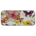 thumbnail image 2 of FUMJ Flower Butterflies Fabric Square Floor Mat Rug for Home Entrance Outside Entry 19.68*47.24 in, 2 of 6
