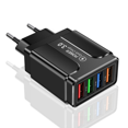 thumbnail image 5 of Cargador de teléfono móvil con puerto múltiple luminoso de 3,1 A y 4 USB con forma de mariposa, cargador de viaje, 5 of 5